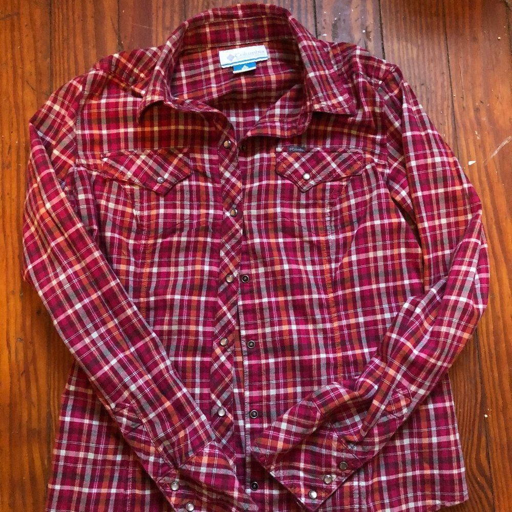 Columbia Plaid Flannel Shirt